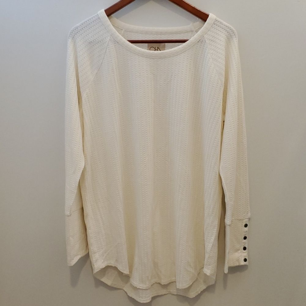 Chaser Waffle Knit Thermal Button Cuff XXL - Picture 2 of 8